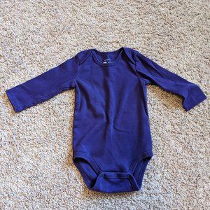 Primary Kids Long Sleeve Babysuit Size 6-9 Months in Grape